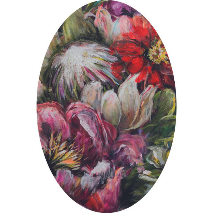 Picture of KIM BLACK LIVING IN COLOUR OVAL RUG