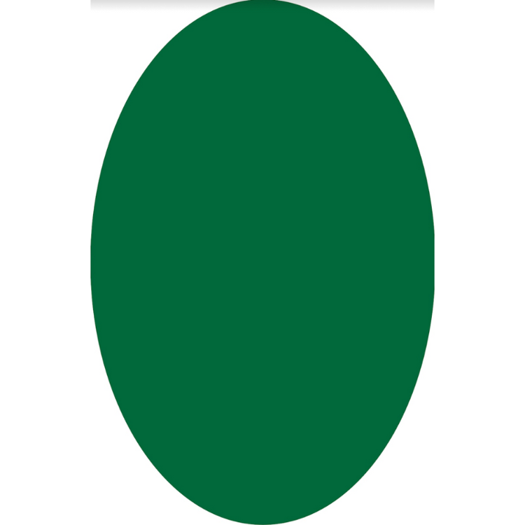 Picture of COLOUR CRUSH GREEN OVAL (PRINTED RUG)