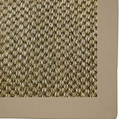 Picture of Sisal Storm Cloud with Linen Binding 0.8m x 1m