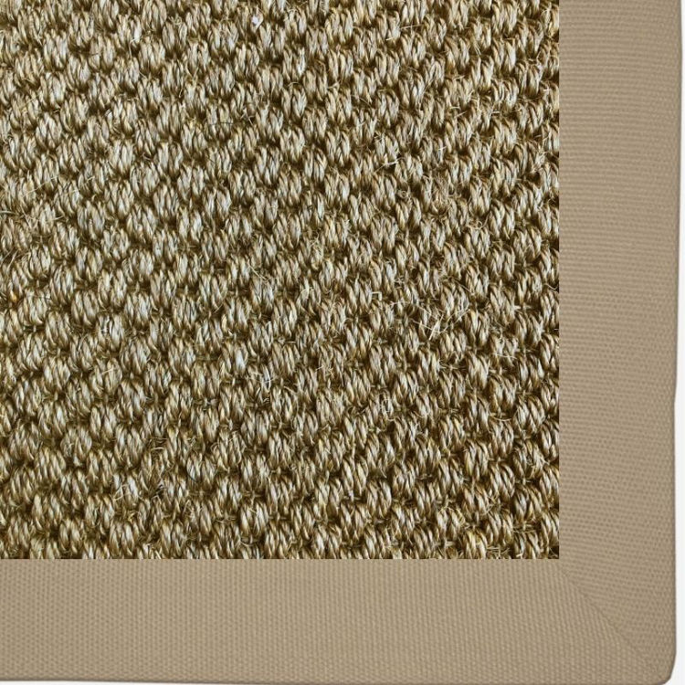 Picture of Sisal Storm Cloud with Linen Binding 0.8m x 1m