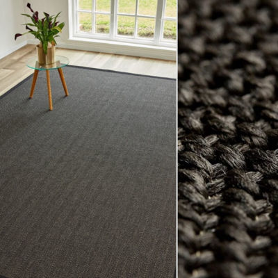 Picture of Natural Look Weave Black 1.15 x 3.4m